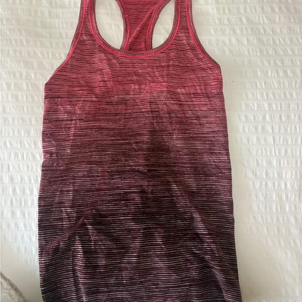lululemon athletica Pink Ombre Tank Top